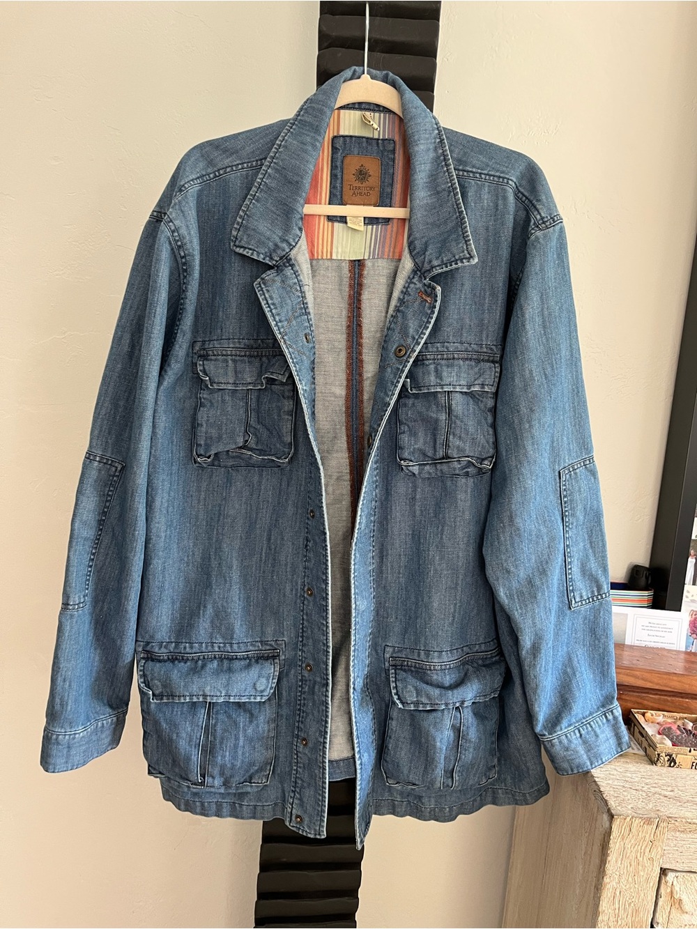 Territory Ahead Oversized Denim Jacket Sz XXL